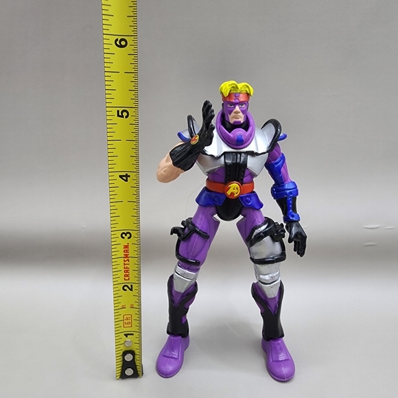 1999 Marvel Avengers Hawkeye Figure Toy Biz 5 Inch - Picture 6 of 6